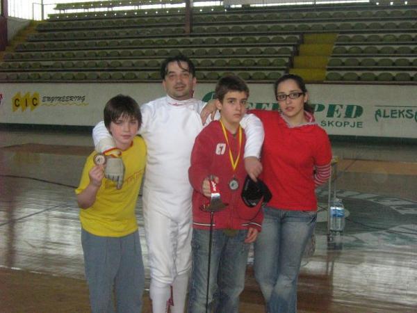 fencing
ja, Luka, trener i necak David
